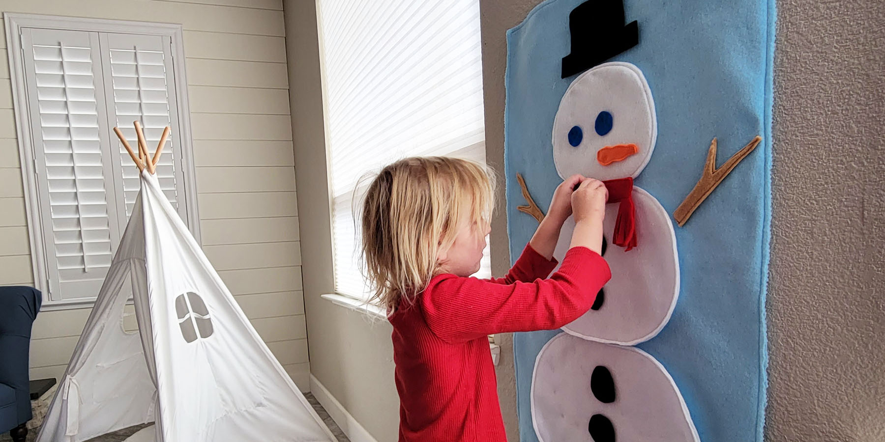 Felt Snowman For Kids Wall Double sided Diy Felt - Temu Australia