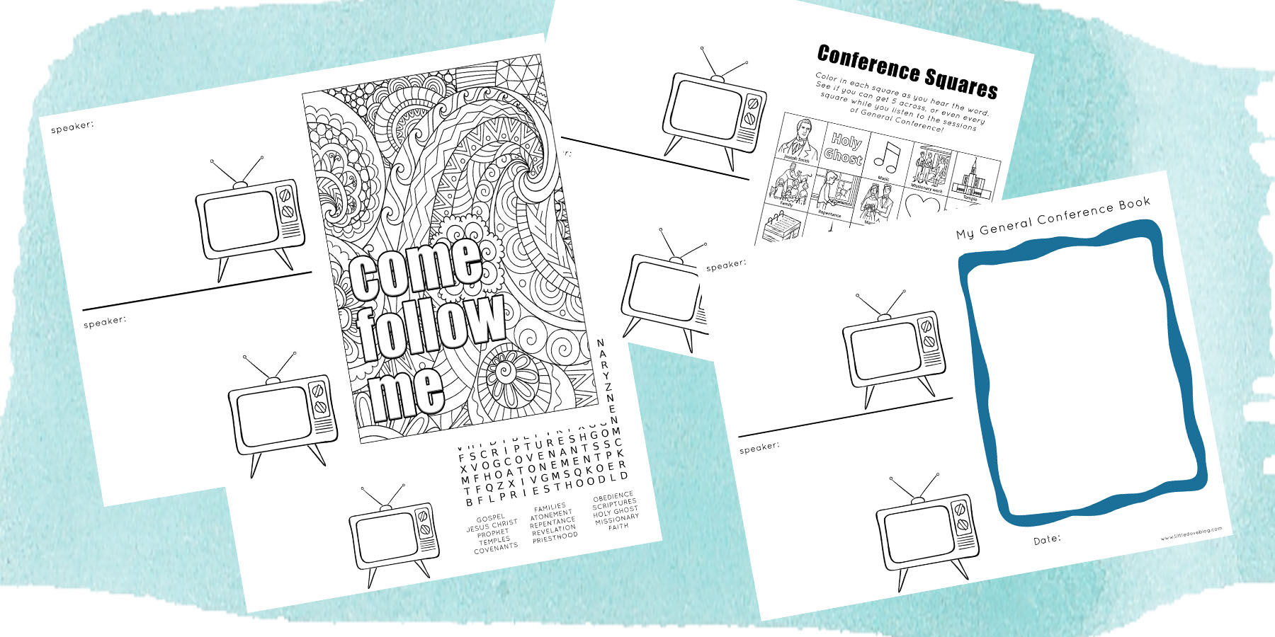 Free General Conference Printable To Keep Kids Busy - Little Dove Blog